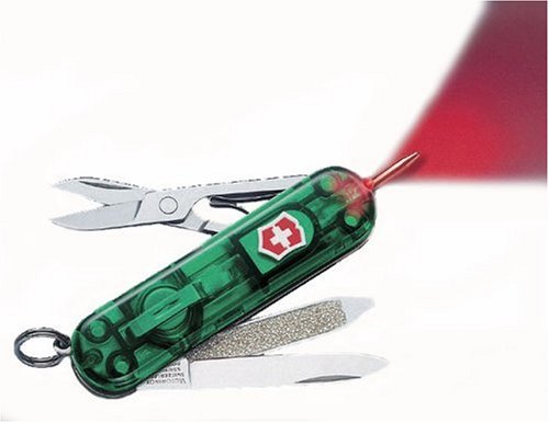 VICTORINOX(ビクトリノックス) シグネチャーライトT トランスルーセント・グリーン 06226t4ギフトセット(オリジナルストラップ&ギフトボックス付)