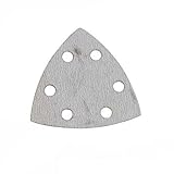 Silverline 10 Pack 90mm 400 Grit Hook & Loop Stearated Triangle Sanding Sheets