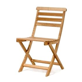 Chinese Oak Wood Outdoor Patio Bistro Folding Chair by visiondecor Furniture