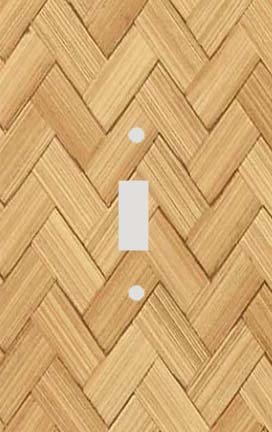 Basket Weave Zig Zag Style Decorative Switchplate Cover