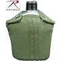 Rothco 422 G.I. Style Aluminum Canteen and Cover, 1 Quart