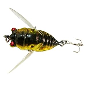 New Fishing Tackle Lure Snakehead Bass Killer Insect Cicada Freshwater Bait 6g