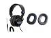 Sony MDR7506 Professional Large Diaphragm Headphone with Beyerdynamic EDT 200 Velour Padded Earcushions for DT250, DT280, Sony MDR7506 and V6 Headphones (Pair) bundle