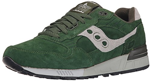 Saucony Originals Men's Shadow 5000 Retro Running Classic Sneaker, Green/Grey, 9.5 D US