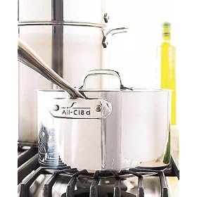 All-Clad Stainless Saucepan, 3.5-Qt. by All-Clad
