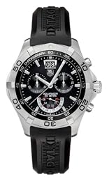 TAG Heuer Men s CAF101A FT8011 Aquaracer Quartz Chronograph Grande Date Watch