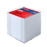 Produkt-Bild: Herlitz 10410801 Zettelkasten 9x9x9cm transparent 700 Blatt wei&szlig; gef&uuml;llt
