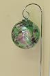 Purple and Green Hand-blown Glass Sun Catcher Gazing Globe with Shepherds Hook (6 inch)