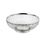 Small Round Wire Basket / Serving Bowl - Fine Stainless Steel Serveware for Your Home