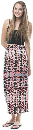 15ShopStop Women's Cheetah Print Maxi Skirt S Hot Pink
