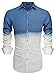 Coofandy Men's Fashion Turn Down Collar Dress Shirt Long Sleeve Casual Shirts