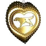 Small Retriever EyCatcher Wind Spinner - Color: Sky Blue/Bronze