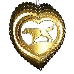 Small Retriever EyCatcher Wind Spinner - Color: Sky Blue/Bronze