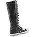 Mid Calf Knee High Woman Boots Tall Classic Canvas Sky High Lace up Stylish Punk Flat Sneaker Boots