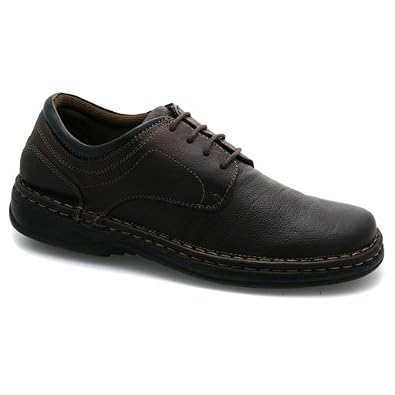 Mens Waxy Leather Lace up Brown Comfortable Shoe