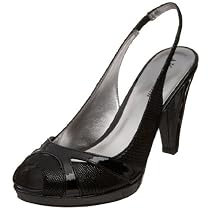 AK Anne Klein Women's Emalise Peep-Toe Platform