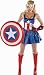 Captain America Girl Deluxe Costume -M