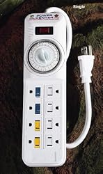 Aqueon Coralife 05150 Power Center Day Night Timer Strip