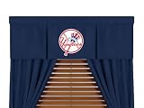 MLB New York Yankees Baseball - 5pc Boys Drapes and Valance Set