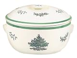 Spode Christmas Tree Round Covered Deep Dish Casserole