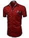 Youstar Men's Short Sleeve Button Down Shirts