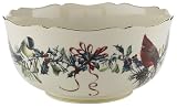 Lenox Winter Greetings Scenic Gold-Banded Fine China Serving Bowl