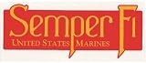 USMC Marines Corps SEMPER FI Long Window Sticker Decal