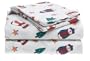 Pike Street Flannel Twin Sheet Set, Snow Follies
