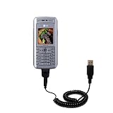 Coiled Power Hot Sync and Charge USB Data Cable w/ Tip Exchange for the Mio Technology 8380 - Gomadic Brand