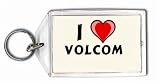 I Love volcom Keychain