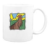 Mug with animals, chi, yu, horoscope, chinese, rooster, animal