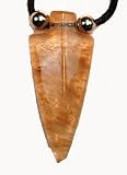 Synthetic Rutilated Quartz Arrowhead Pendant