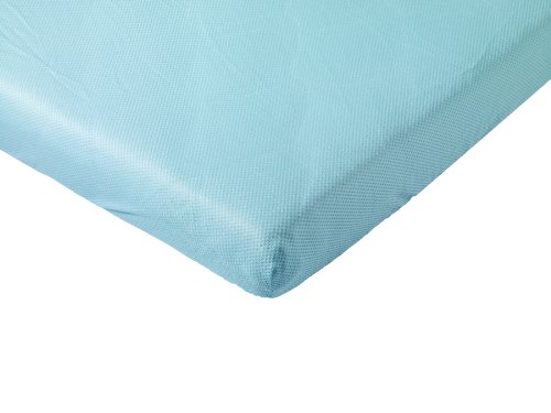 AeroSleep AC-120-060-AB - Baby Fitted Sheet, 60 x 120 cm, aqua blue Preisvergleich