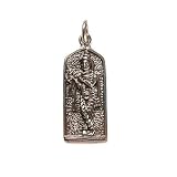 Lord Krishna, Hindu Deity Sterling Silver Pendant on SS Snake Chain