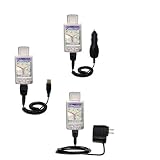 Deluxe Kit for the Mio Technology 168 includes a USB cable with Car and Wall Charger - Gomadic Brand w/ TipExchange Technology