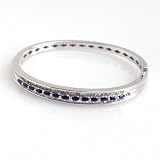 3.52 Carat 18KWG Sapphire Bangle