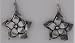 Silver Poinsettia Earrings