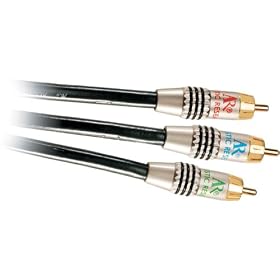 Acoustic Research PR192 Component Video 3 pc Red Blue Green w males ends (12 feet) by Acoustic Research