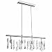 Dainolite 85305-PC-CRY 4-Light Crystal Chandelier, Polished Chrome