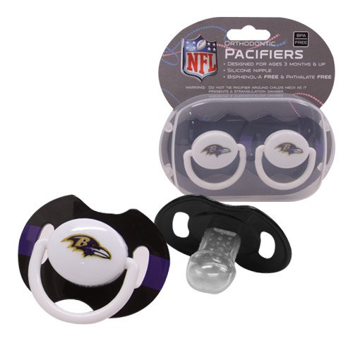 Baltimore Ravens 2-Pack Team Logo Pacifiers
