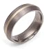 Titanium and 18k 7mm Comfort Fit Band
