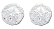 Solid Sterling Silver Sand Dollar Earrings