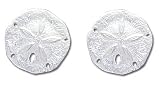 Solid Sterling Silver Sand Dollar Earrings