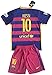 Messi #10 FC Barcelona 2015-16 Youths Home Kit Shirt & Shorts