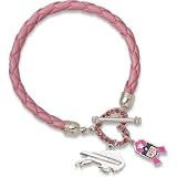 Logoart Buffalo Bills Breast Cancer Awareness Pink Rope Bracelet
