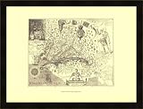 Map of Virginia Framed Art Poster Print by Capt. John Smith, 25x19