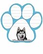 Siberian Husky Dog Paw Magnetic Note Pads