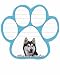 Siberian Husky Dog Paw Magnetic Note Pads