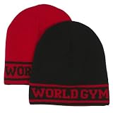 RBN World Gym Reversible Woven Beanie by World Sport Products