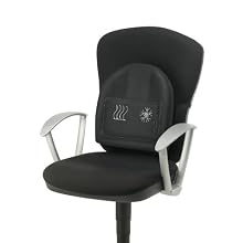 Fellowes Heat and Soothe Back Support, Black (9190001)